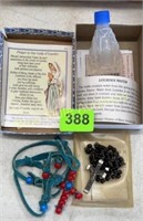 Lourdes water & 2 Rosaries