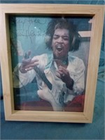 Rock Legend "Jimi Hendrix" Framed Wall has
