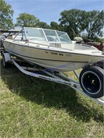 '81 Four Winns 17ft boat, w/IO, & trailer