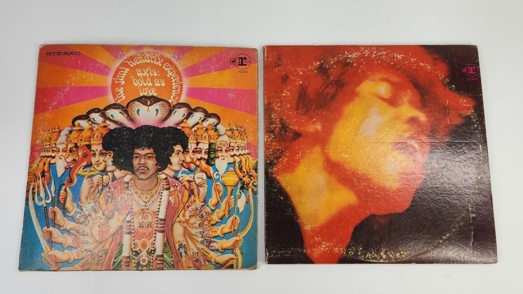 2) VINTAGE JIMI HENDRIX LP RECORD ALBUMS