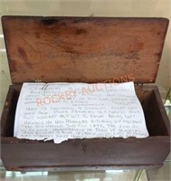 Antique signed box dated 1857 made by Ephraim
