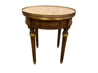 French style Bouillotte table with marble top