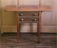 Drop Leaf Side Table Cabinet