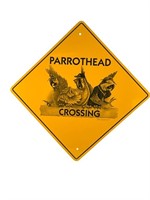 Metal Parrothead Crossing Sign