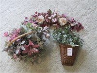 Baskets with Artificial Floral