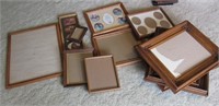 11 Assorted Wooden Picture Frames NO SHIP