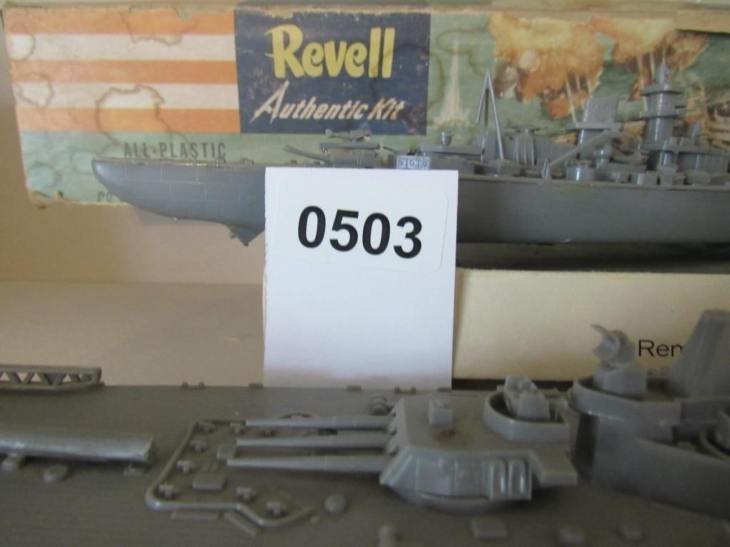 Vintage Revell Authentic Kit Battleship USS Missou
