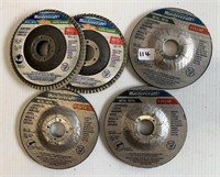 3 Grinding Wheels & 2 Flap Discs(see  photo)