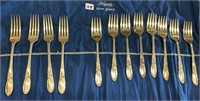 White Orchid- Eight 7" Forks & Four 7 1/2" Forks