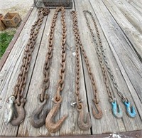 4 - 8' Log Chains with Hooks