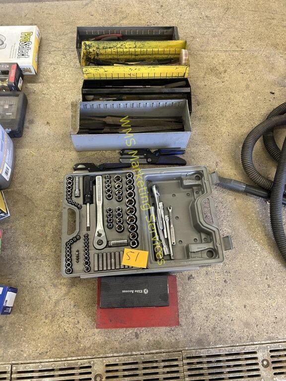 Craftsman Socket Set, Files, Screw Drivers, Etc.