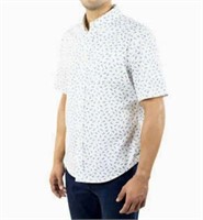 Jachs Men's XL Short Sleeve Button Up Shirt, White