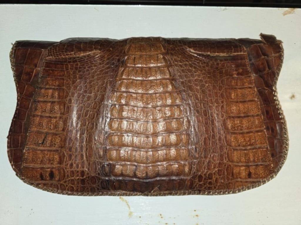 Leather file carrier maybe alligator