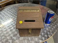 VTG Wooden Ballot Box