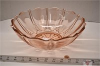 Pink Depression Pearl Oyster Bowl *CC