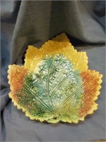 Majolica leaf plate 7.5 sq KITCHEN