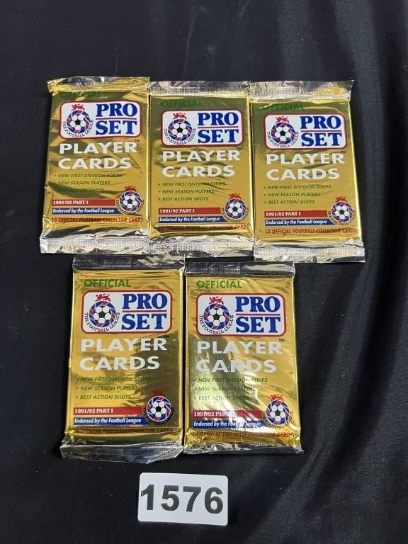 Unopened 1991-92 Pro Set Soccer Wax Packs