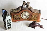 Sessions Mantle CLock, Candle House & Dolphin