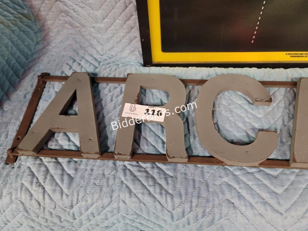 ART: Metal "Arcade" Sign