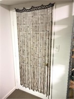 (2) Wooden Beaded Curtain Doorway Divider 72in