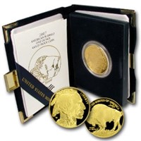 Random date W US Gold Buffalo Proof- Mint Case