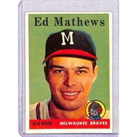 1958 Topps Eddie Mathews Nice Condition