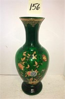 Beautiful Tall Norleans Green Vase