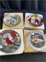 Collectible Red Bird/Cardinal Plates