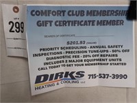 Dirks Plubing & Heating Comfort Club Membership