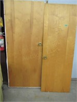 (2) Wood Doors