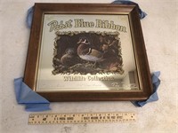 New Pabst Blue Ribbon Wood Duck Beer Mirror
