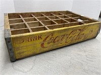 Vintage Coca-Cola Wooden Sectioned Tray