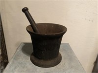 Early Cast Iron Mortar and Pestle