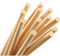 10PCS Dowel Rods Wood Sticks -  1/2 x17.5 Inch