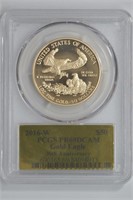 2016-W $50 Gold Eagle PCGS PR69DCAM