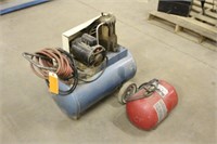 AIR COMPRESSOR, WORKS PER SELLER WITH AIR TANK