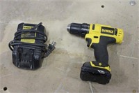 DEWALT DRILL WITH CHARGER, WORKS PER SELLER