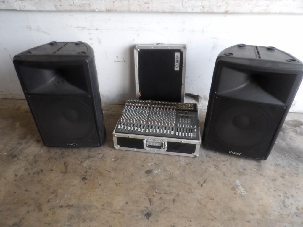 3 Piece  Carvin 16 Channel PA System