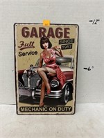 Metal Sign - Garage