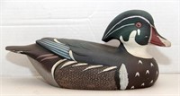 Ontario Wood Duck decoy, hand painted & signed: