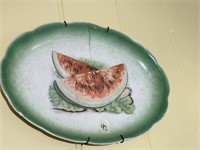Vintage Watermelon Platter- Has Damage