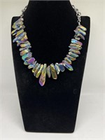 Iridescent Necklace & Matching Earring