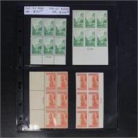 US Stamps #740-749, 756-765 Mint NH, CV $350+