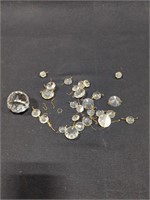 Vintage chandelier crystals