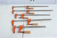 Set of 5 F-Clamps - Various Lengths