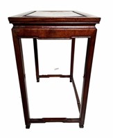 CHINESE ROSEWOOD SQUARE TABLE WITH INLAY