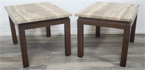 Pair of mid century-style side tables with