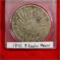 1842 8 Reales Mexico