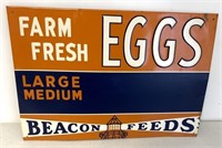 Beacon Feeds Egg Sign Tin