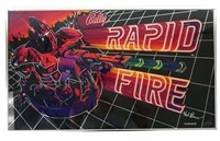 Bally Rapid Fire Pinball Sign